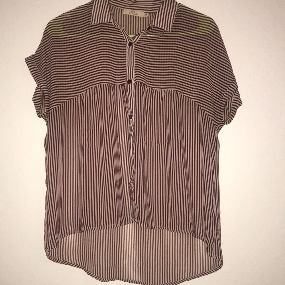 Red and white Elodie shirt from Nordstroms